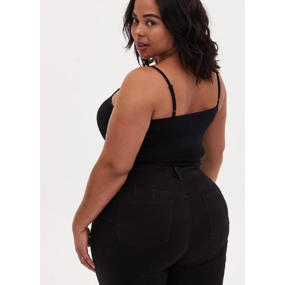 🆕 Black Crisscross Foxy Cami Top 2X 18 20 NWT - Picture 4 of 8